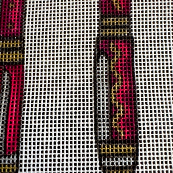 Hand-Painted “Pen Set” Needlepoint Canvas - Picture 5 of 7